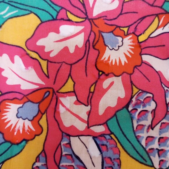 Talbots Tropical Birds of Paradise Floral Midi Dress - Picture 7 of 13